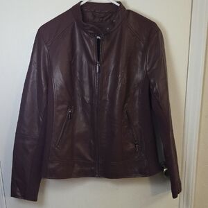 Women's Brown Leather Jacket